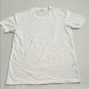 Uniqlo white crew neck short sleeve t-shirts TWO SHIRTS